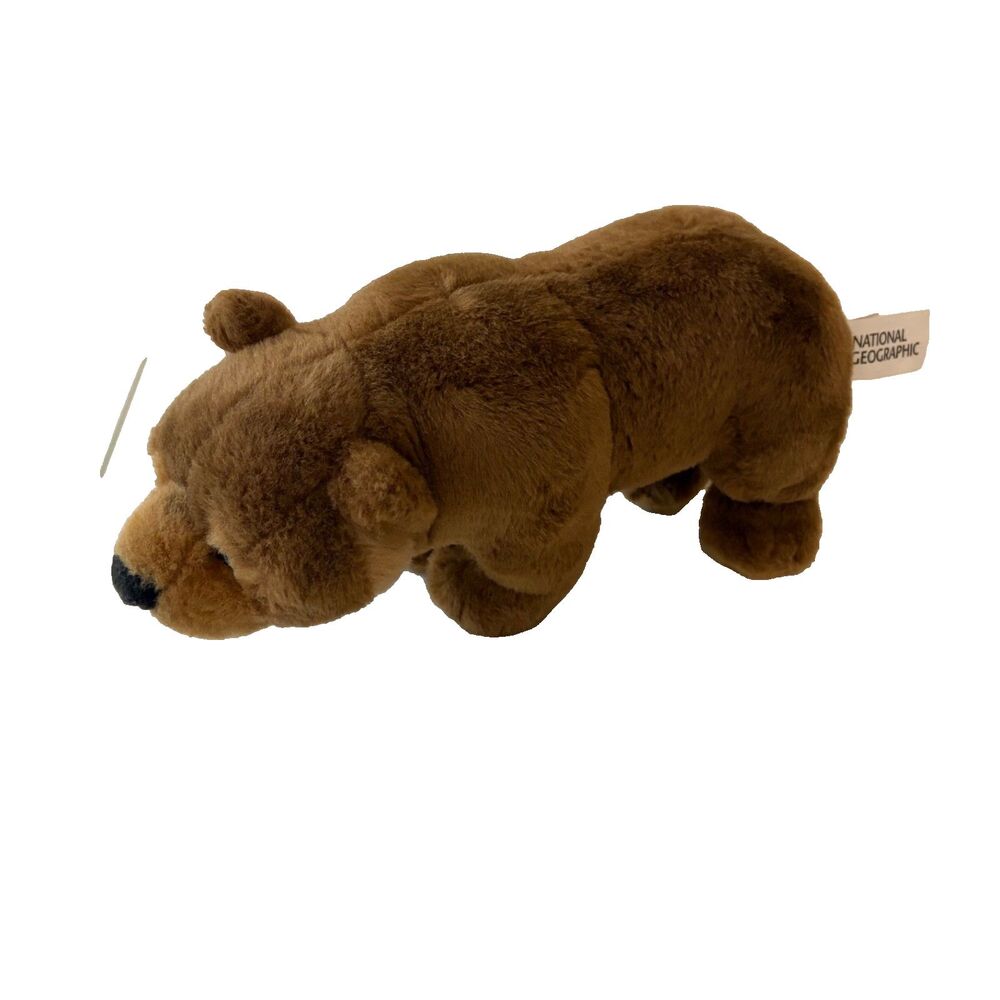 National Geographic Brown Bear Plush Stuffed Animal 9" Toy